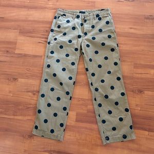 J. Crew Polka Dot Chino Pants